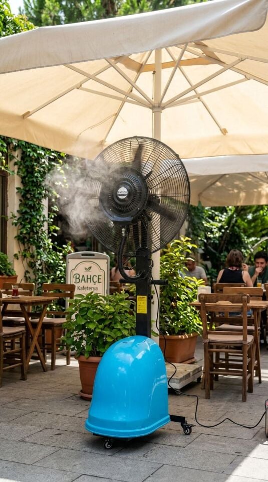 FARKEN MİSTFAN SU SİSİ PÜSKÜRTMELİ MOBİL VANTİLATÖR